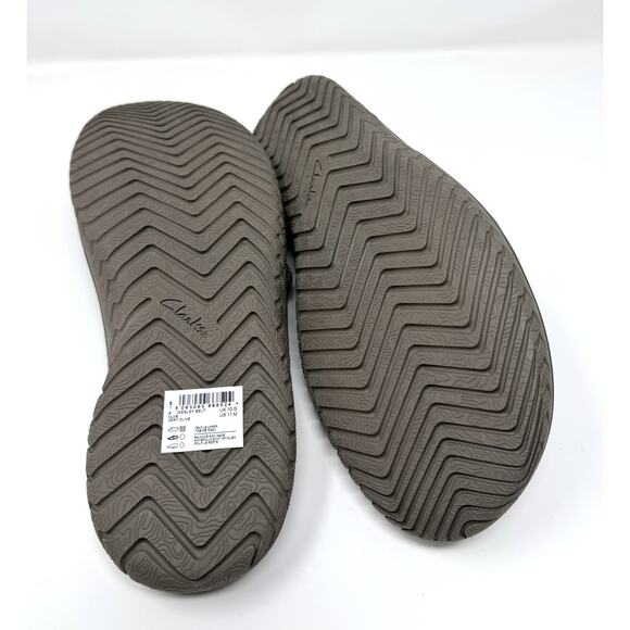 Clarks Men's Wesley Belt Flip-Flop, Olive Textile, Size 11 - Picture 6 of 7